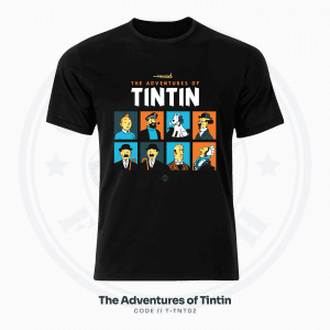 The Adventures of Tintin T-Shirt – Black, Unisex